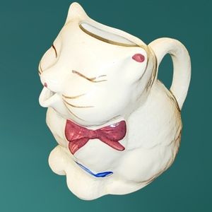 Vintage Anthropomorphic Shawnee USA Patented Puss 'n Boots Kitty Cat Creamer